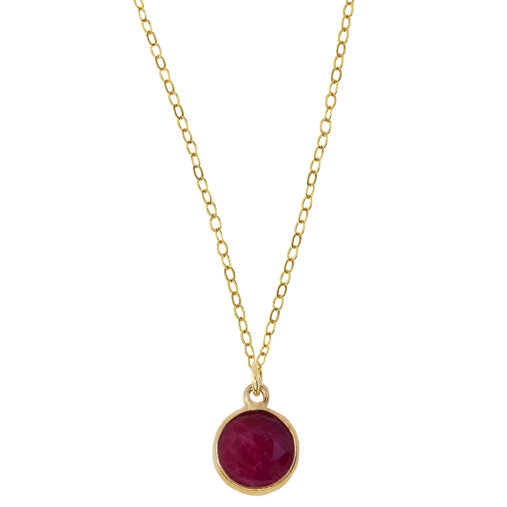 Necklace 2025 ruby pendant