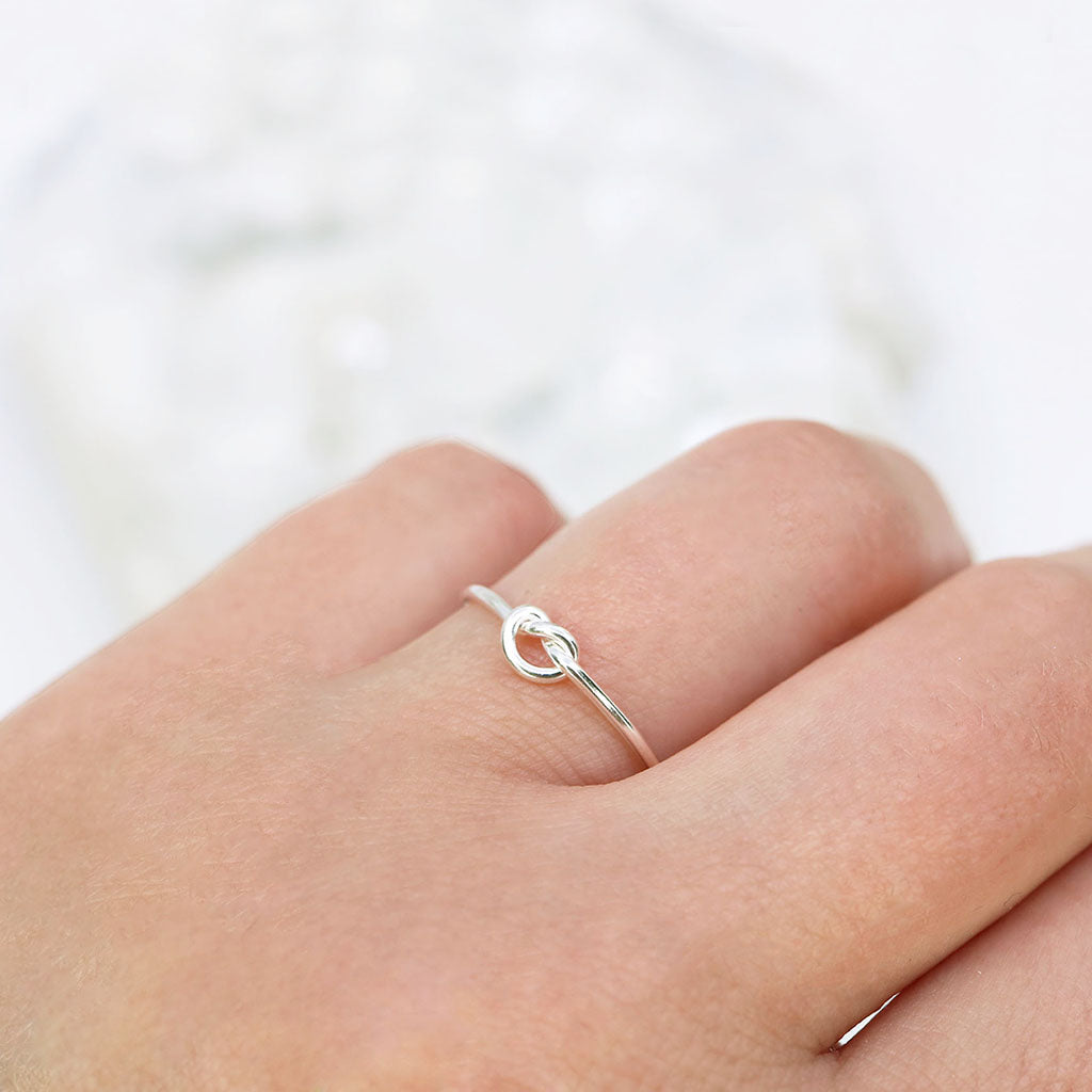 Knotted Silver Ring