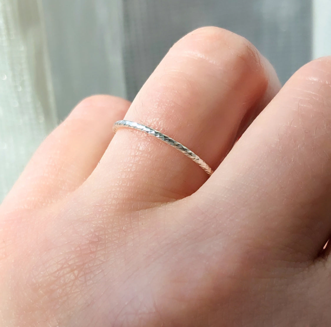 Dainty Silver Ring Trio