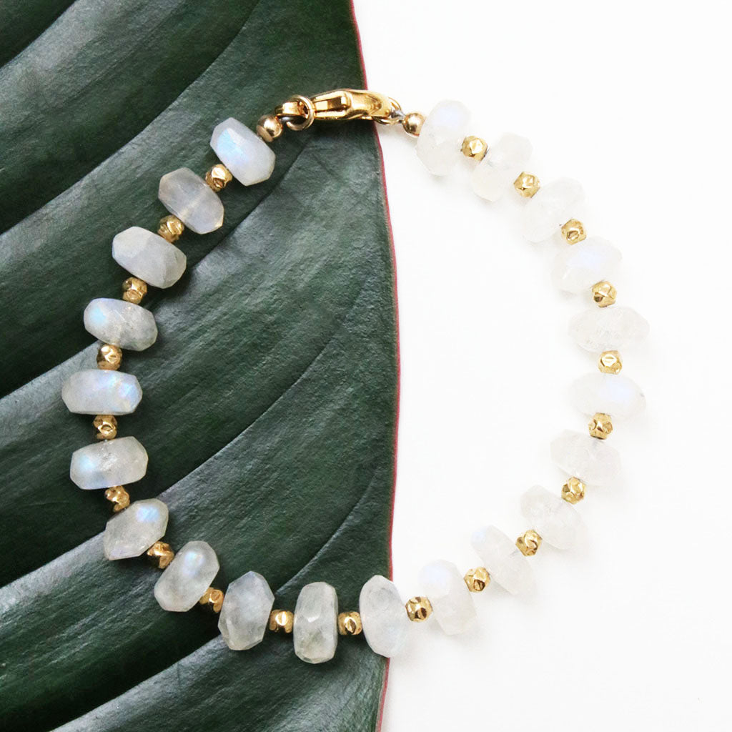 Goddess Bracelet | Moonstone and Gold