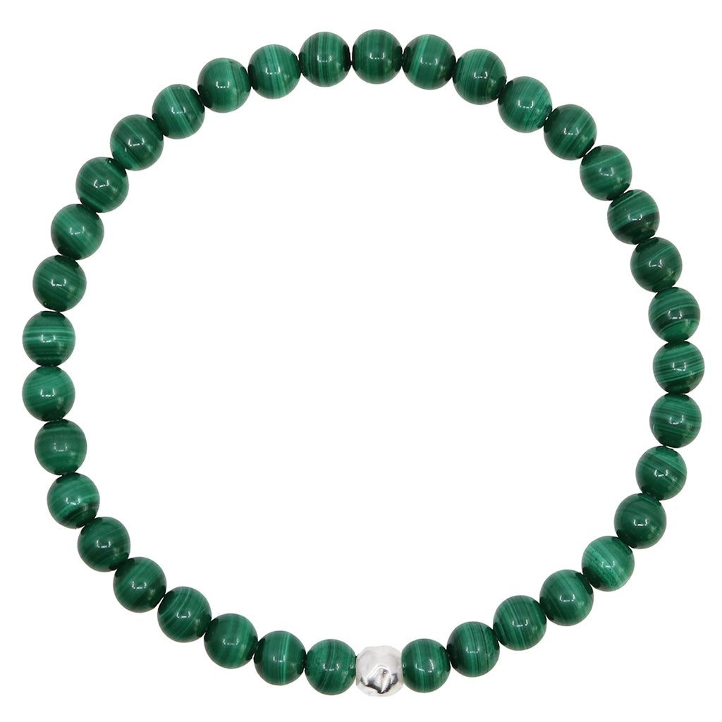 Dainty Acceptance Bracelet | Malachite