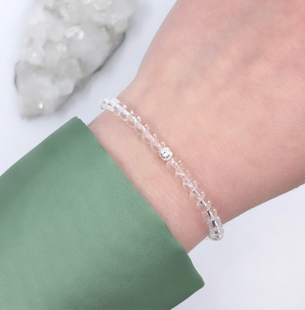 Dainty Amplify Bracelet | Clear Quartz
