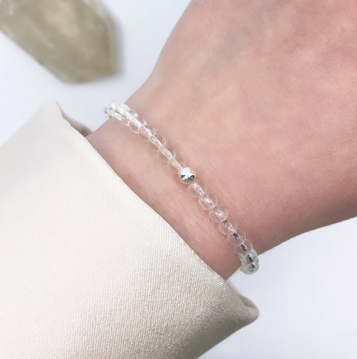 Dainty Amplify Bracelet | Clear Quartz