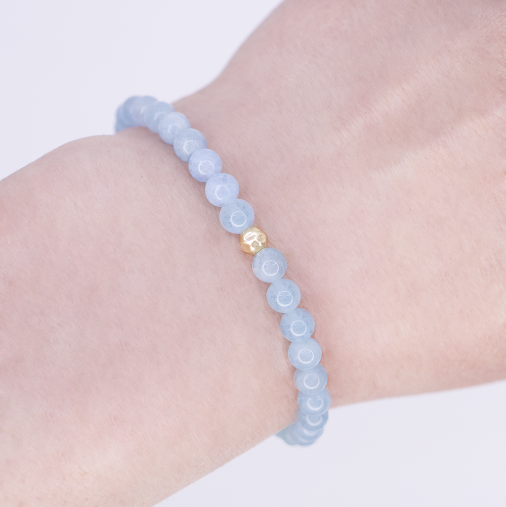 Dainty Nautical Bracelet | Aquamarine