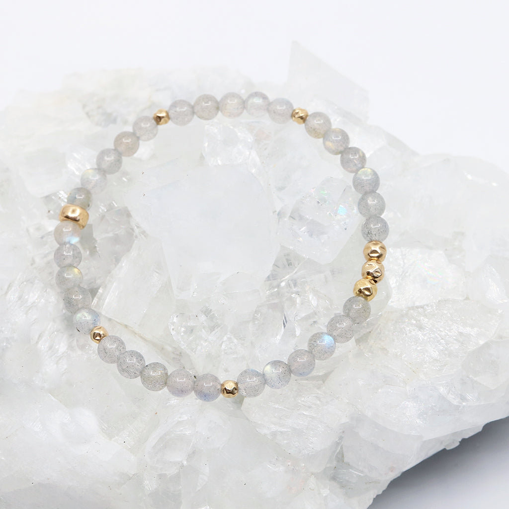 Dainty Aura Luxe Bracelet | Labradorite
