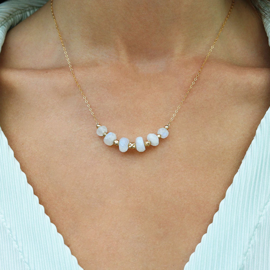 Paparazzi white moonstone outlet necklace