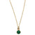 Charmed by Emerald Mini Necklace | Emerald and Gold