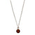 Charmed with Strength Mini | Garnet and Silver