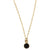 Charmed and Protected Mini Necklace | Onyx and Gold
