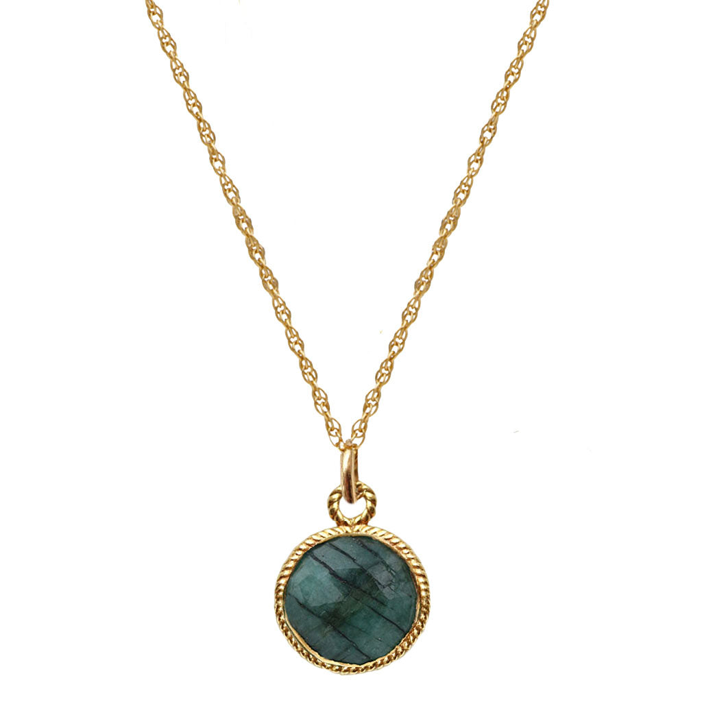 Emerald Solstice Necklace | Emerald and Gold