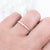 Dainty Silver Hammered Ring